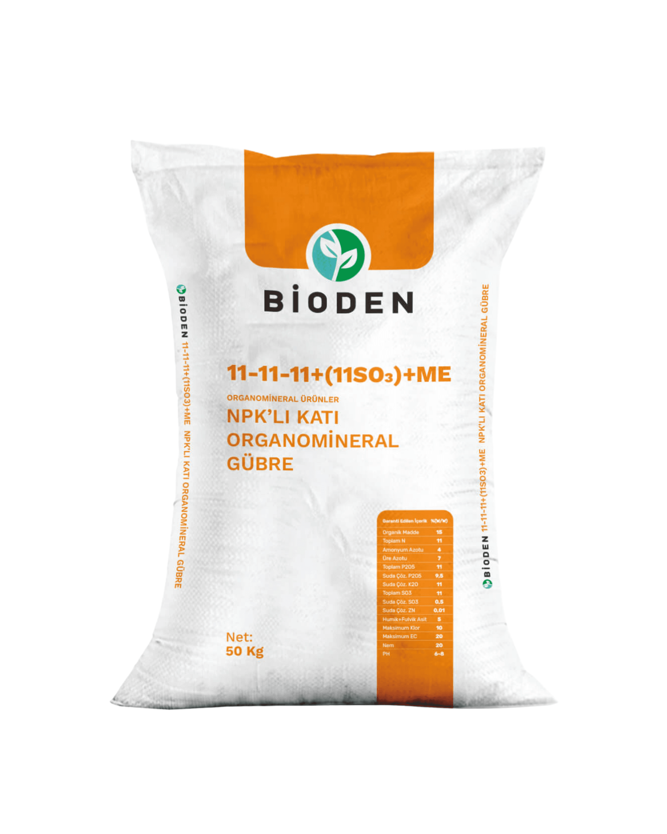 Bioden 11-11-11+(11SO3)+ME 50 KG