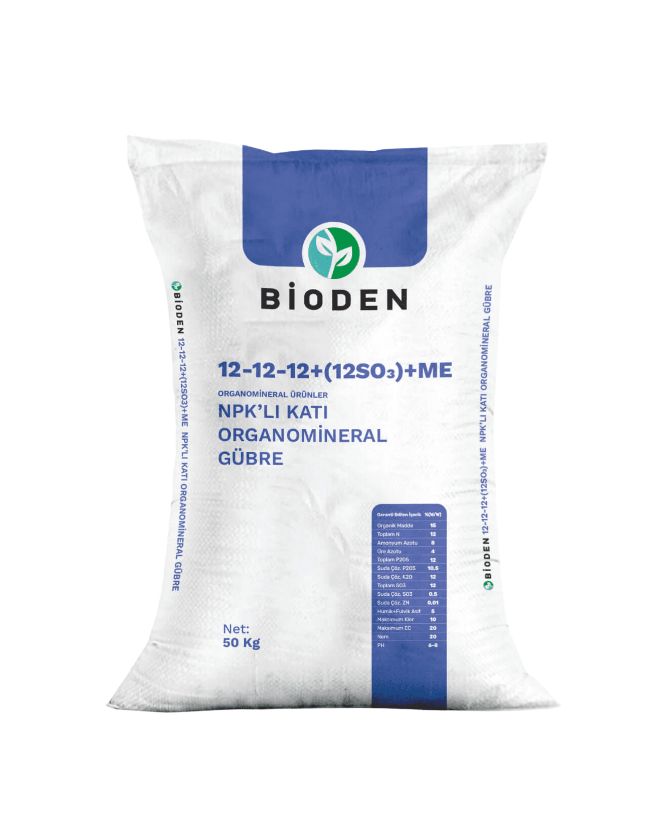 Bioden 12-12-12+(12SO3)+ME 50 KG